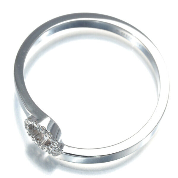 Gucci Ring Diamond Gg Running Us6.5-6.75 18K 750 White Gold