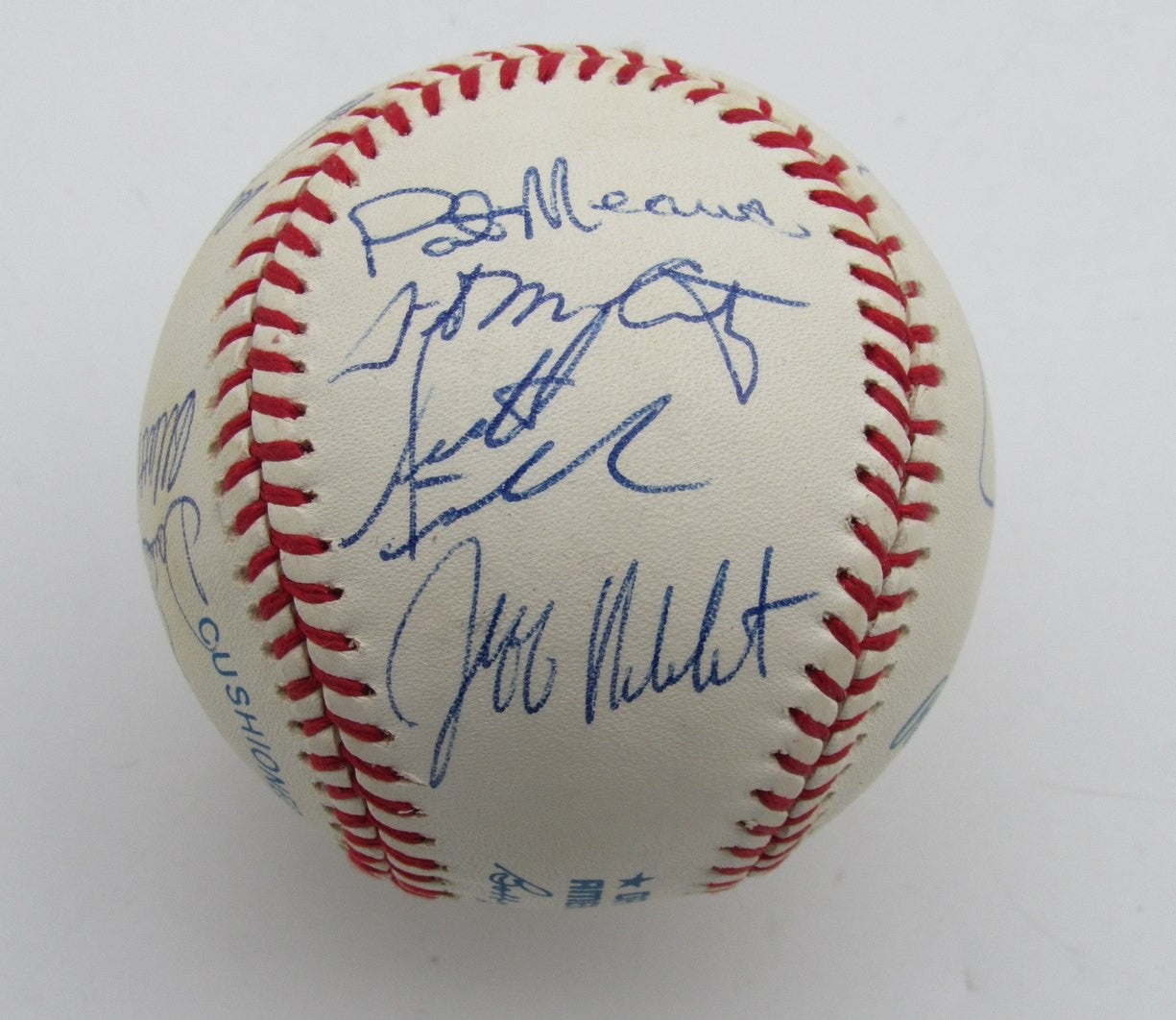 1994 Twins Team Signed/Auto (12) Oal Baseball Herb Carneal (Hof) 180647