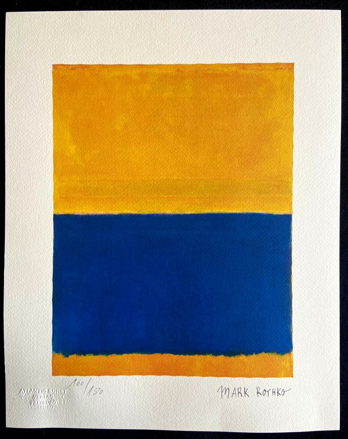Mark Rothko Lithograph Coa Signed Numbered