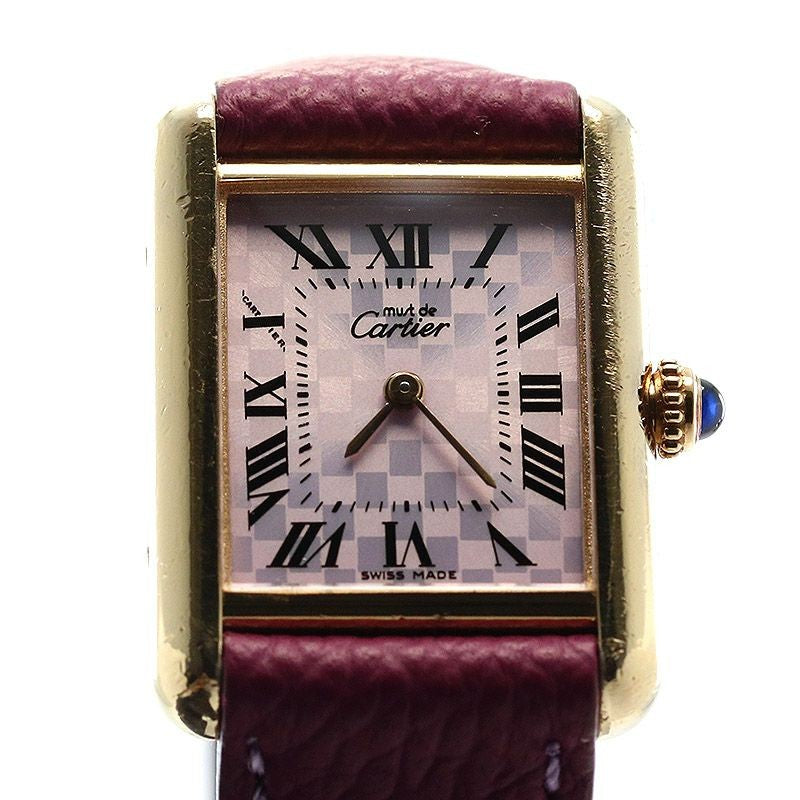 Cartier Must Tank Sm Vermeil 2003 Christmas Limited Edition W1017554