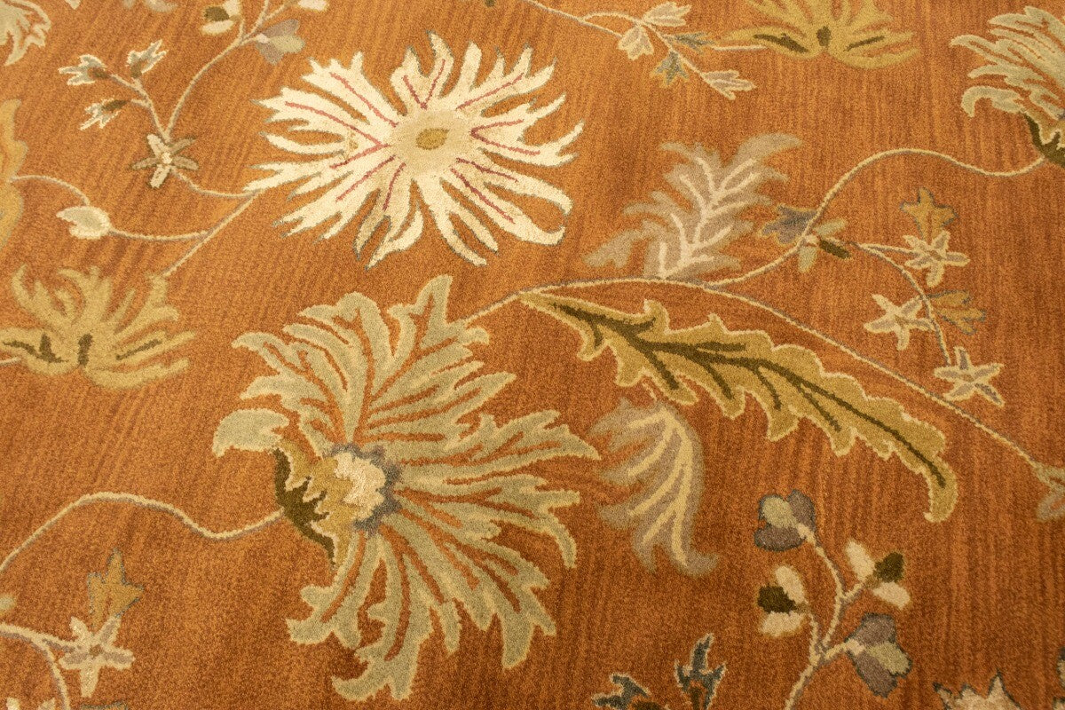 10X13 Ft Hand-Tufted Oriental Rug Floral Design