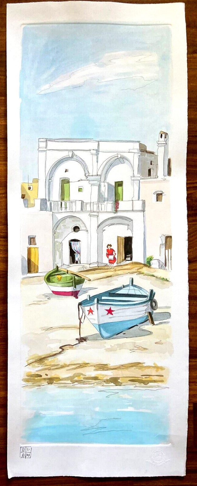Aldo Riso 'The White House In Leuca' Hand
