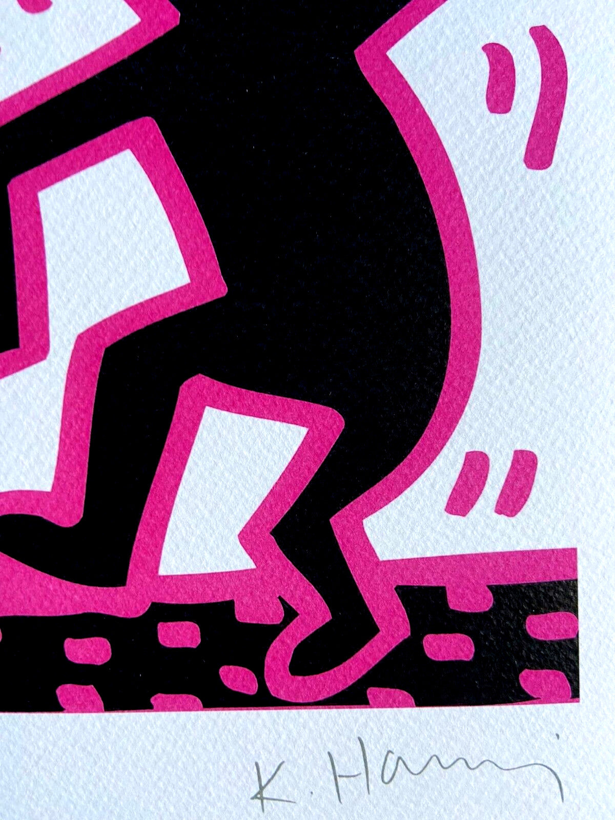 Keith Haring Lithograph Coa Signed In Pen Numbered In Pencil Certified