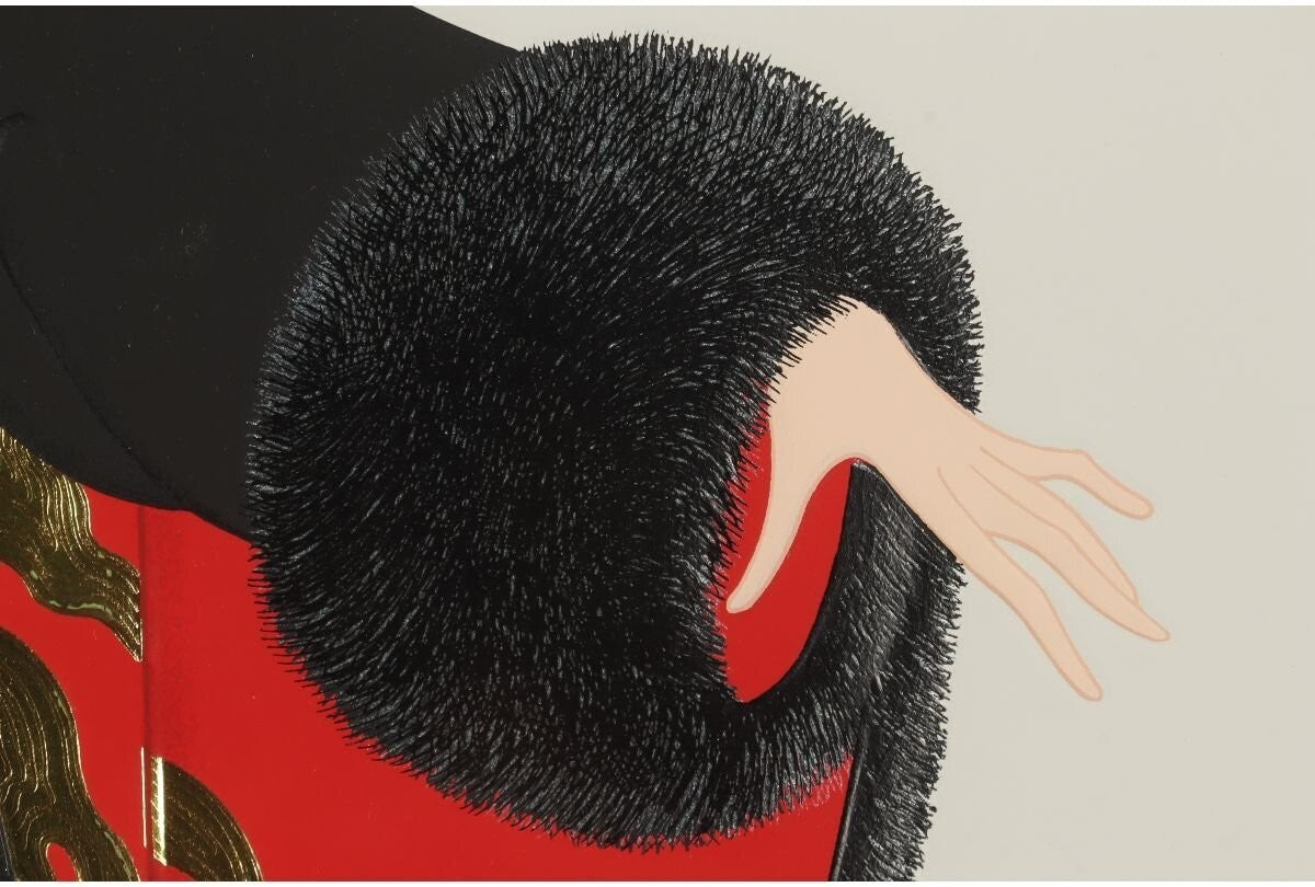Erte "Saint Orlono" Embossed Color Serigraph Silkscreen Hand Signed Framed