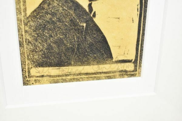 Cyril Edward Power (British) - Self Portrait 1926 Linocut Print Signed Framed