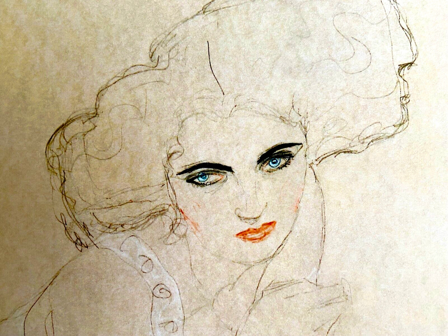Gustav Klimt Lithograph Coa Signed Op Numbered