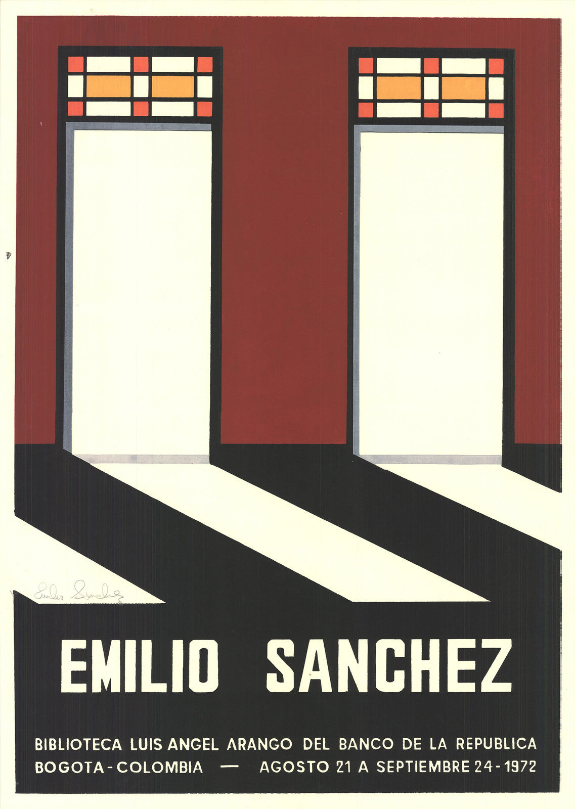 Emilio Sanchez Doorways Signed " Serigraph