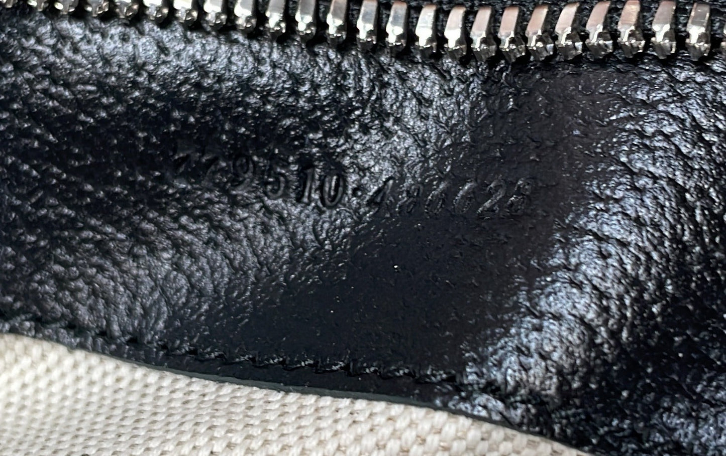 Gucci Logo Embossed Open Tote Canvas