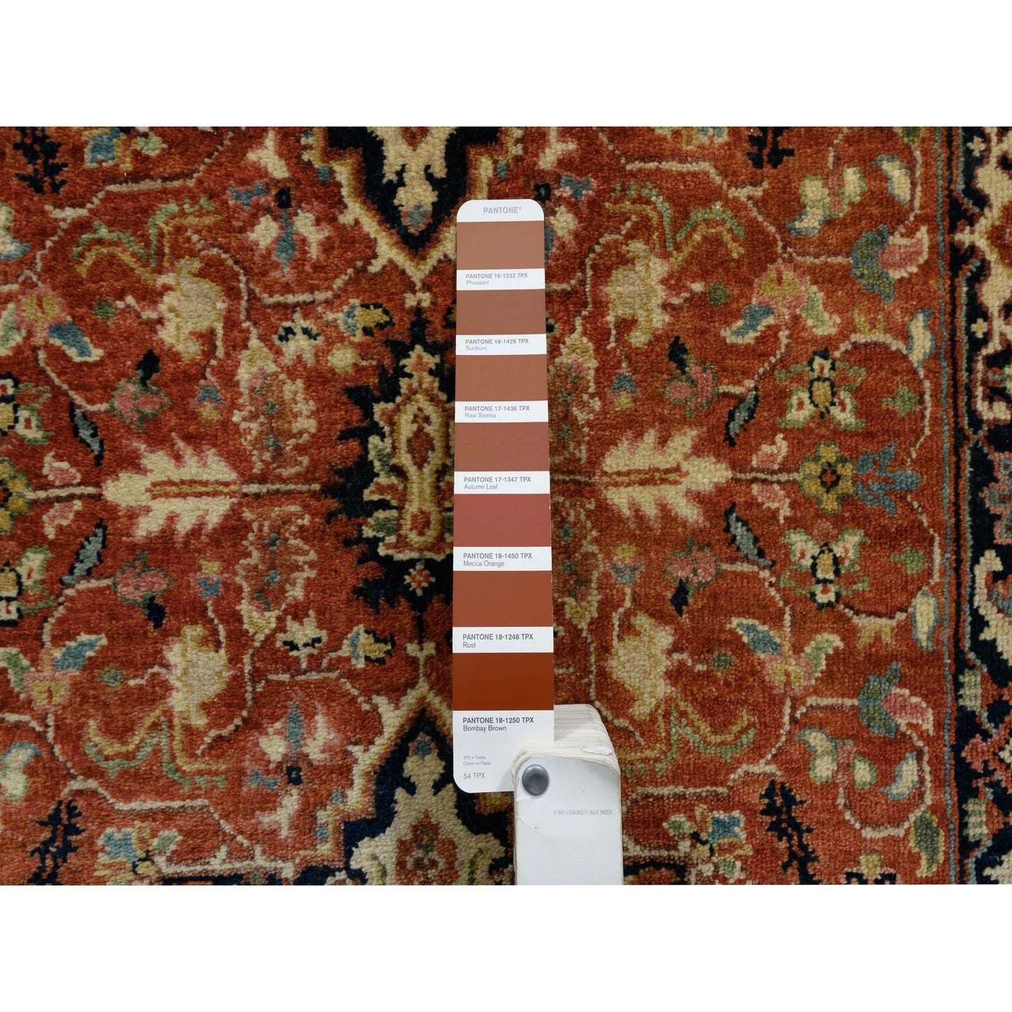 2'7"X16'3" Red Antiqued Heris Re-Creation Wool Hand Knotted Xl Runner Rug