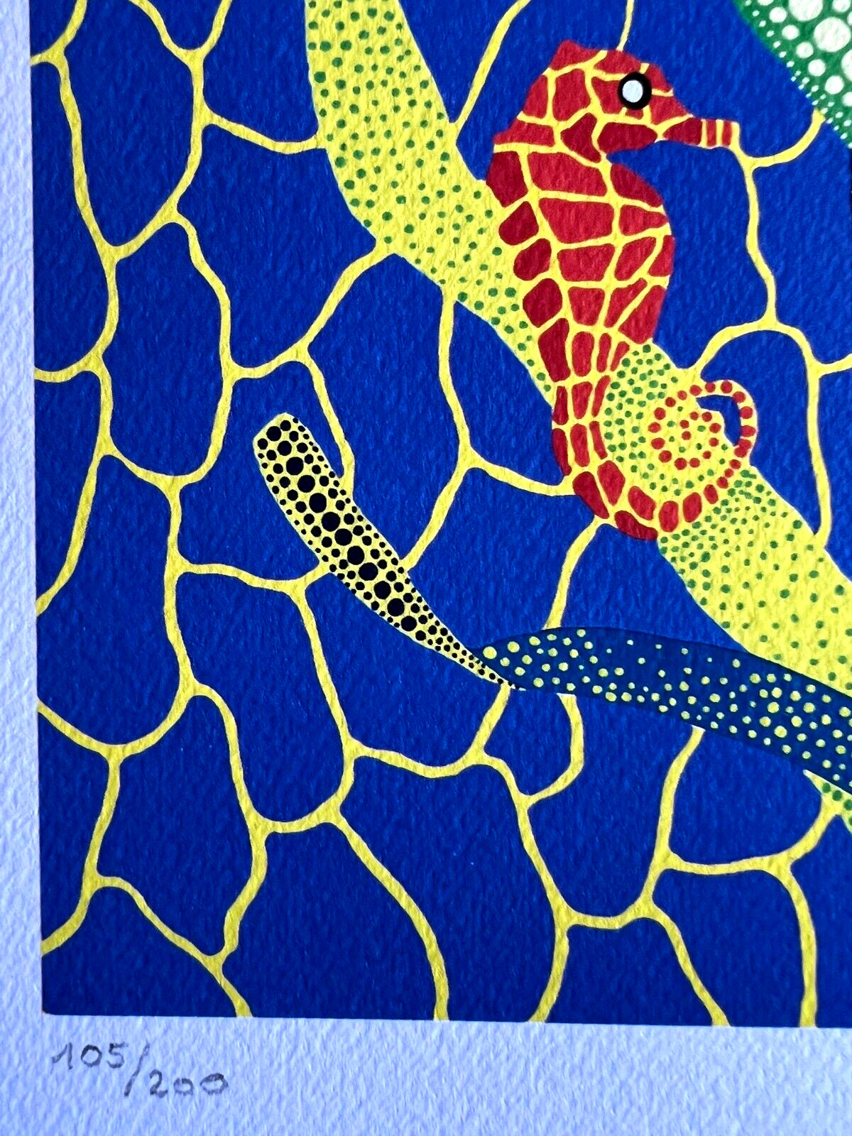 Yayoi Kusama Lithograph Mori Museum Coa Hand Numbered 200 Exe