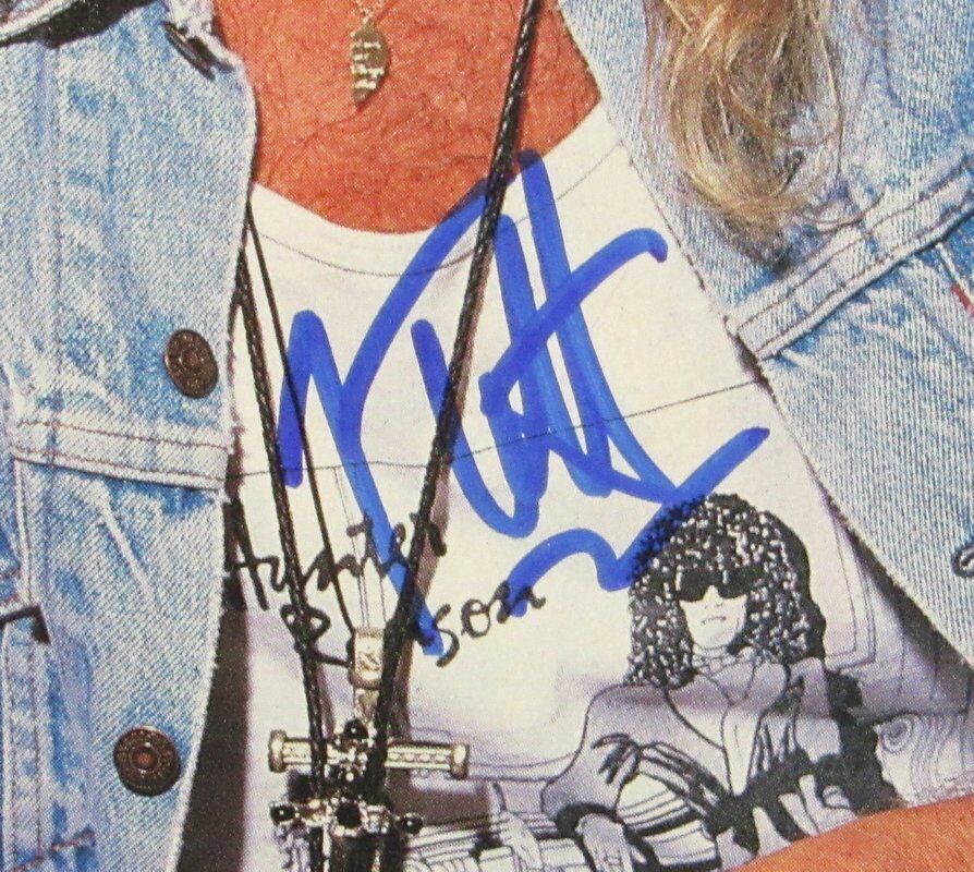 Joe Elliot Autographed Magazine 8X10 Photo Def