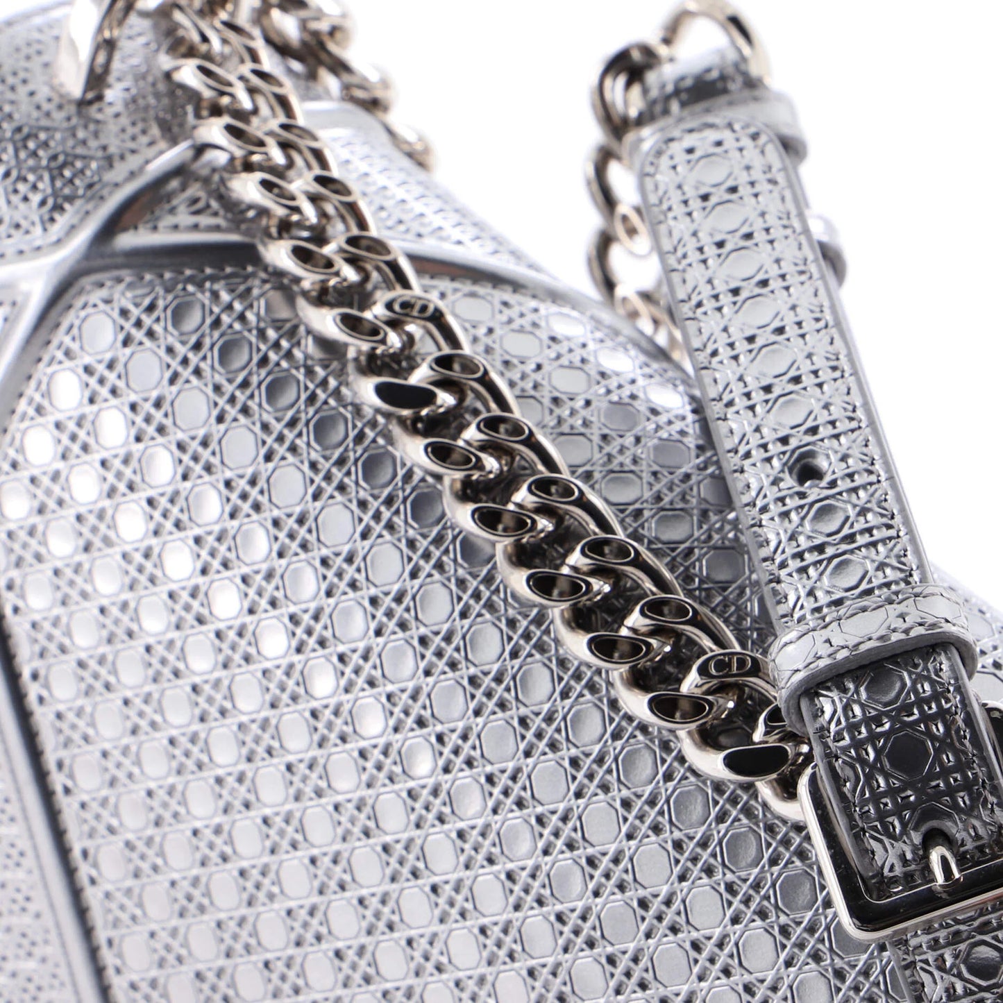 Christian Dior Diorama Flap Bag Cannage Embossed Calfskin Small