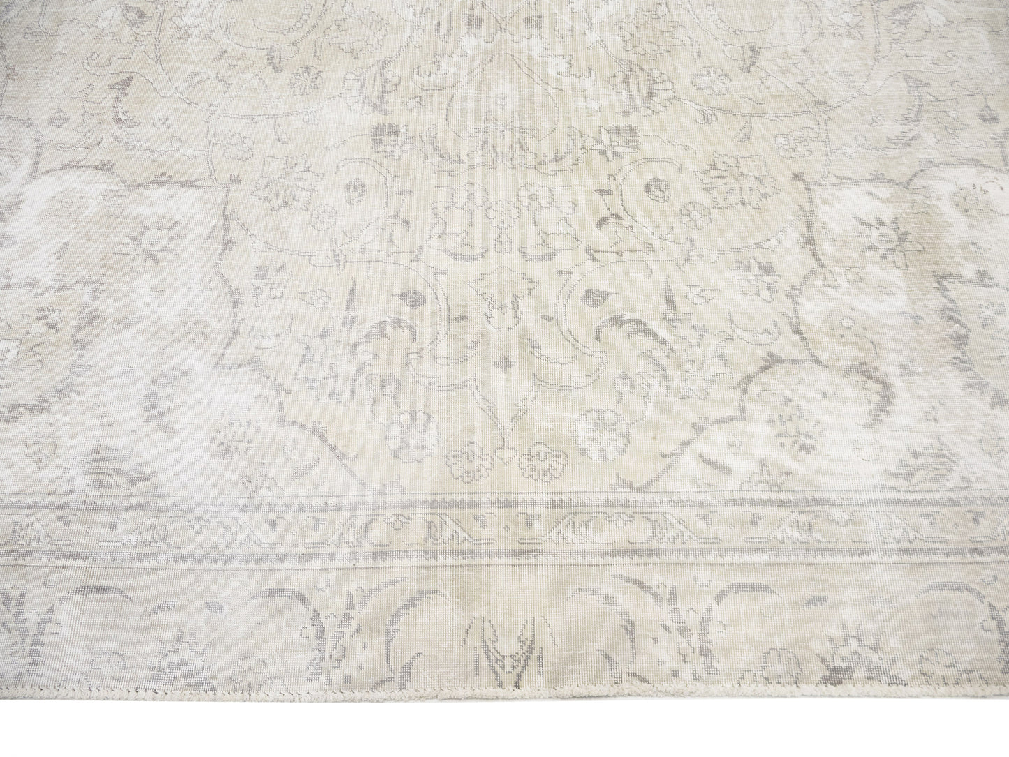 Floral Antique Medallion Oriental Rug Vintage