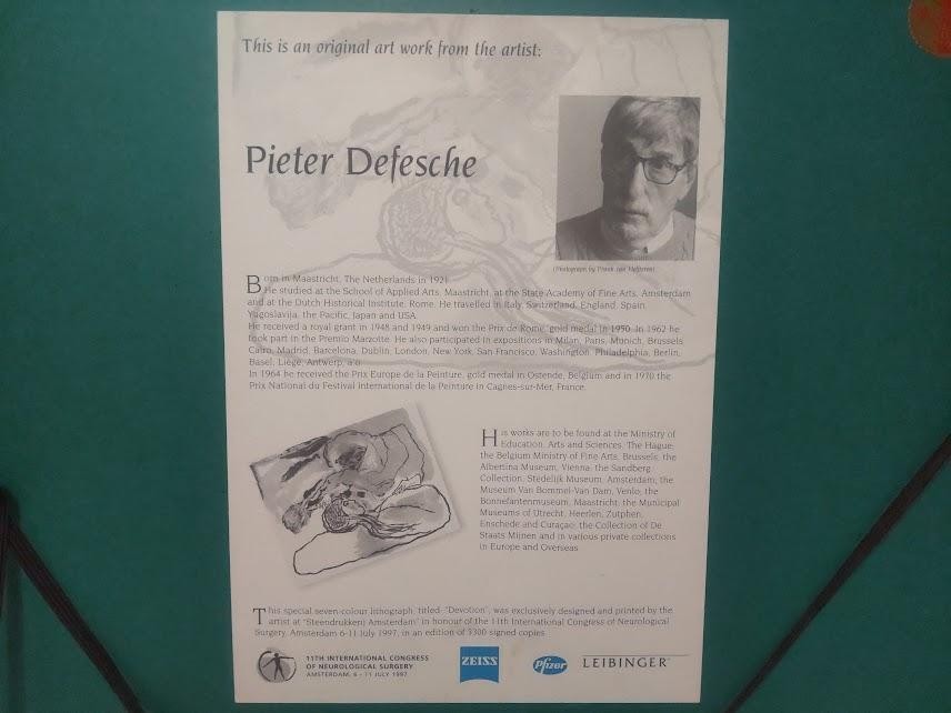 Pieter Defesche Lithograph "Devotion" Signed