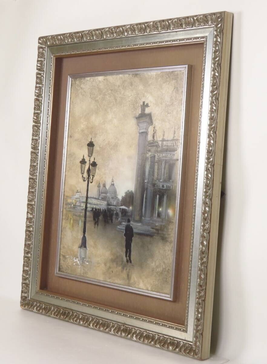 Nate Giorgio - Venice Landscape Original Painting Oil On Canvas Signed Framed