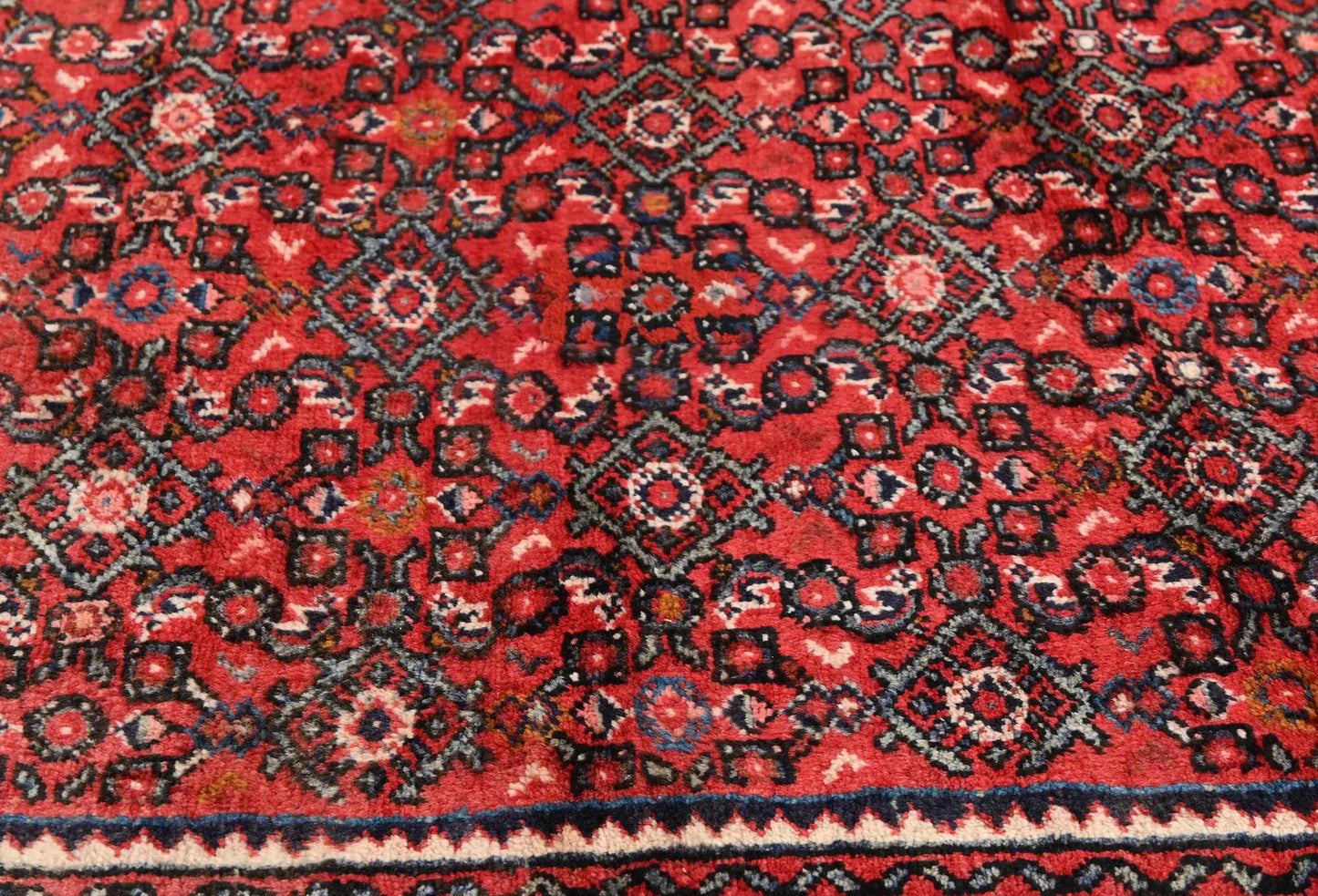 Vintage Red Floral Oriental Runner Rug Kitchen
