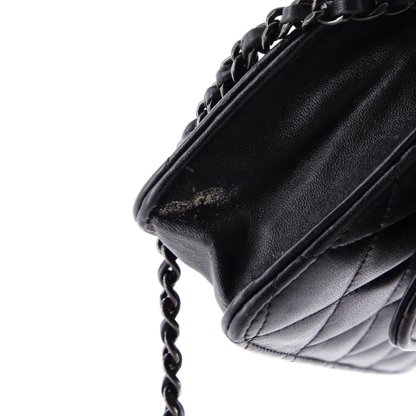 Chanel So Black Wallet On Chain Quilted Lambskin