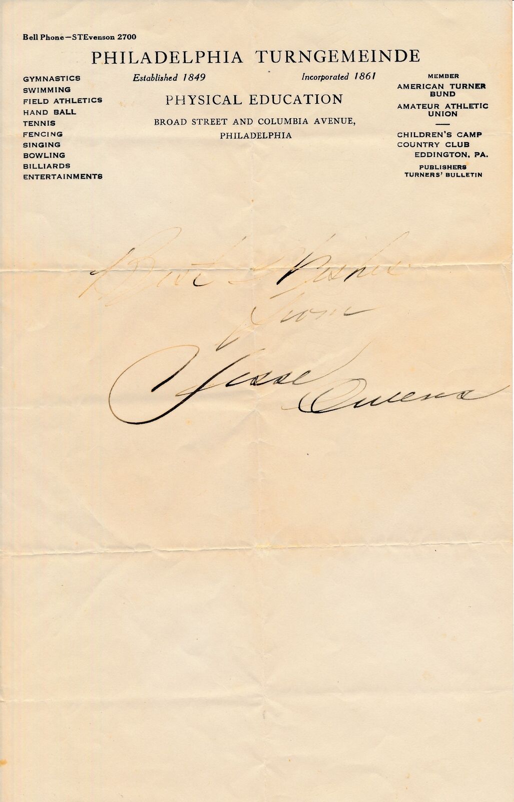 Jesse Owens Autographed/Inscribed "Best Wishes