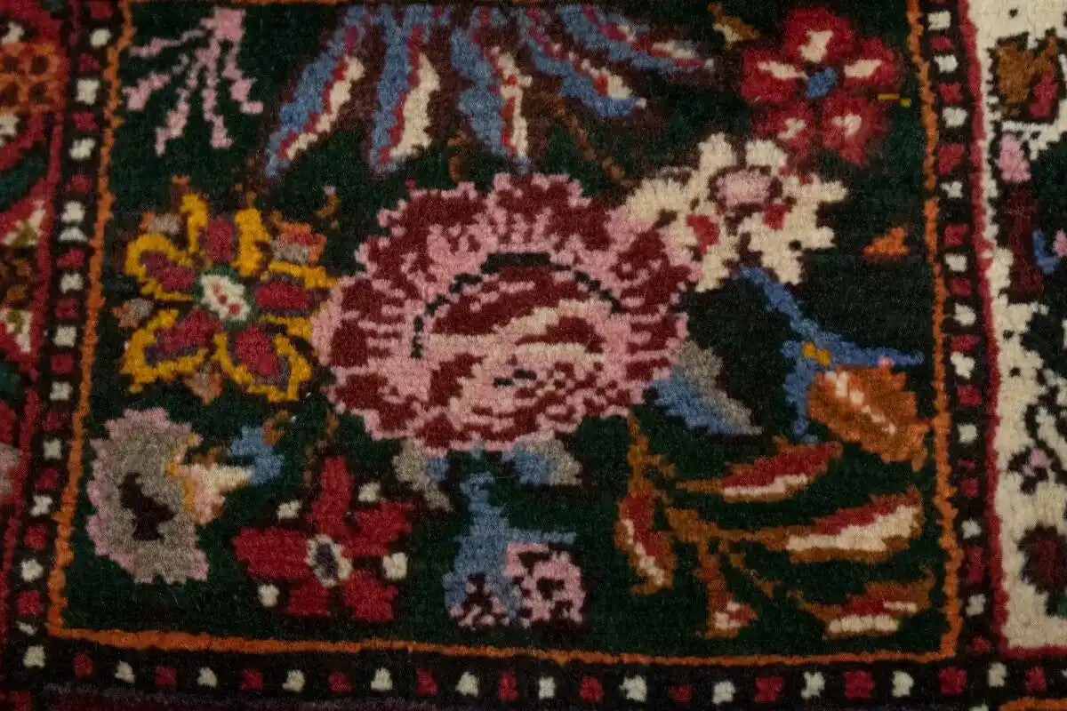 Vintage Handmade Floral Garden Design Oriental
