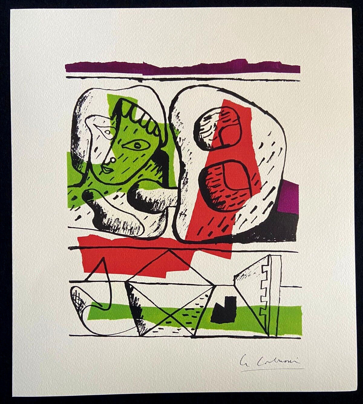Le Corbusier Lithograph Certified Coa Editions