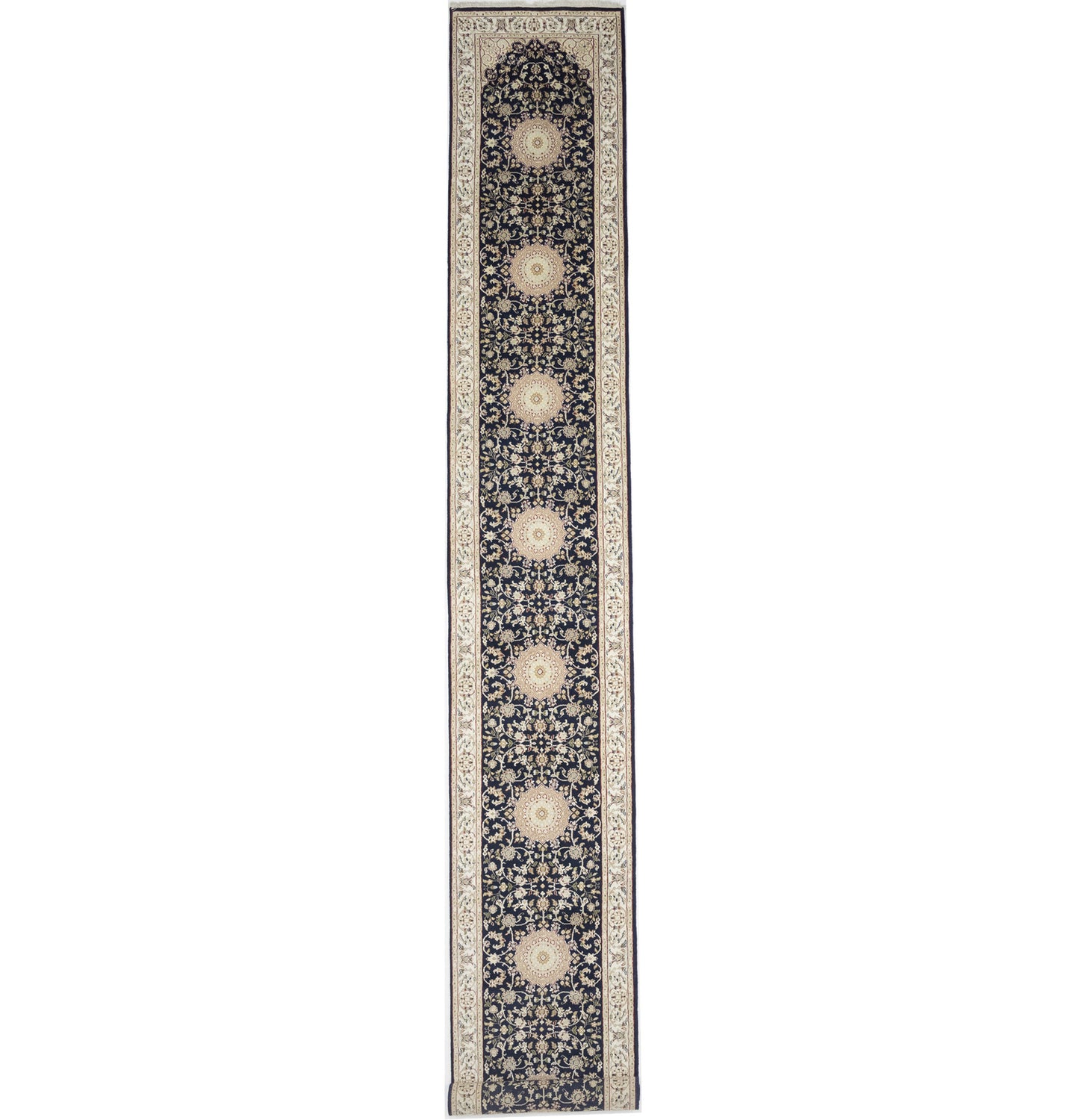 3X18 Floral Oriental Hallway Decor Wool Carpet