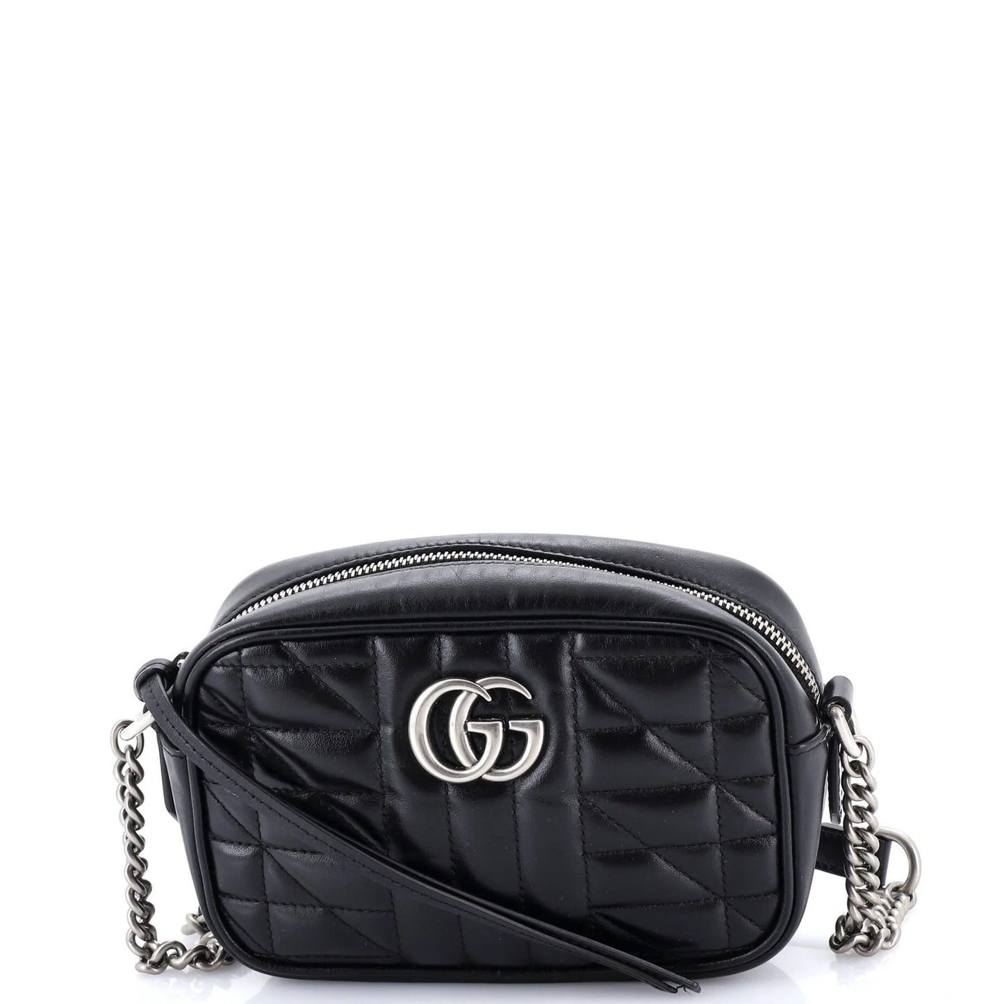 Gucci Gg Marmont Shoulder Bag Mixed Matelasse Leather Mini
