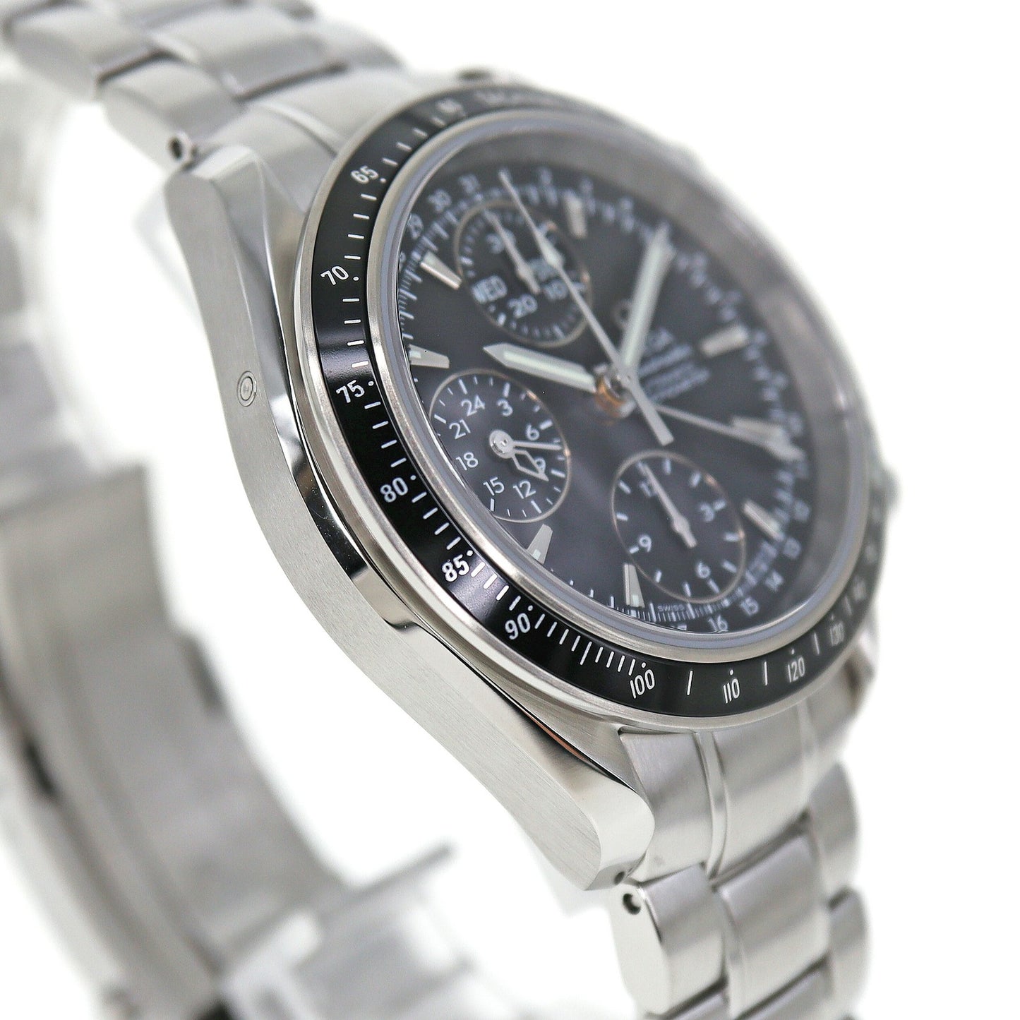 Omega Speedmaster Triple Calendar 3220.5 Black Men'S Used Watch #51120