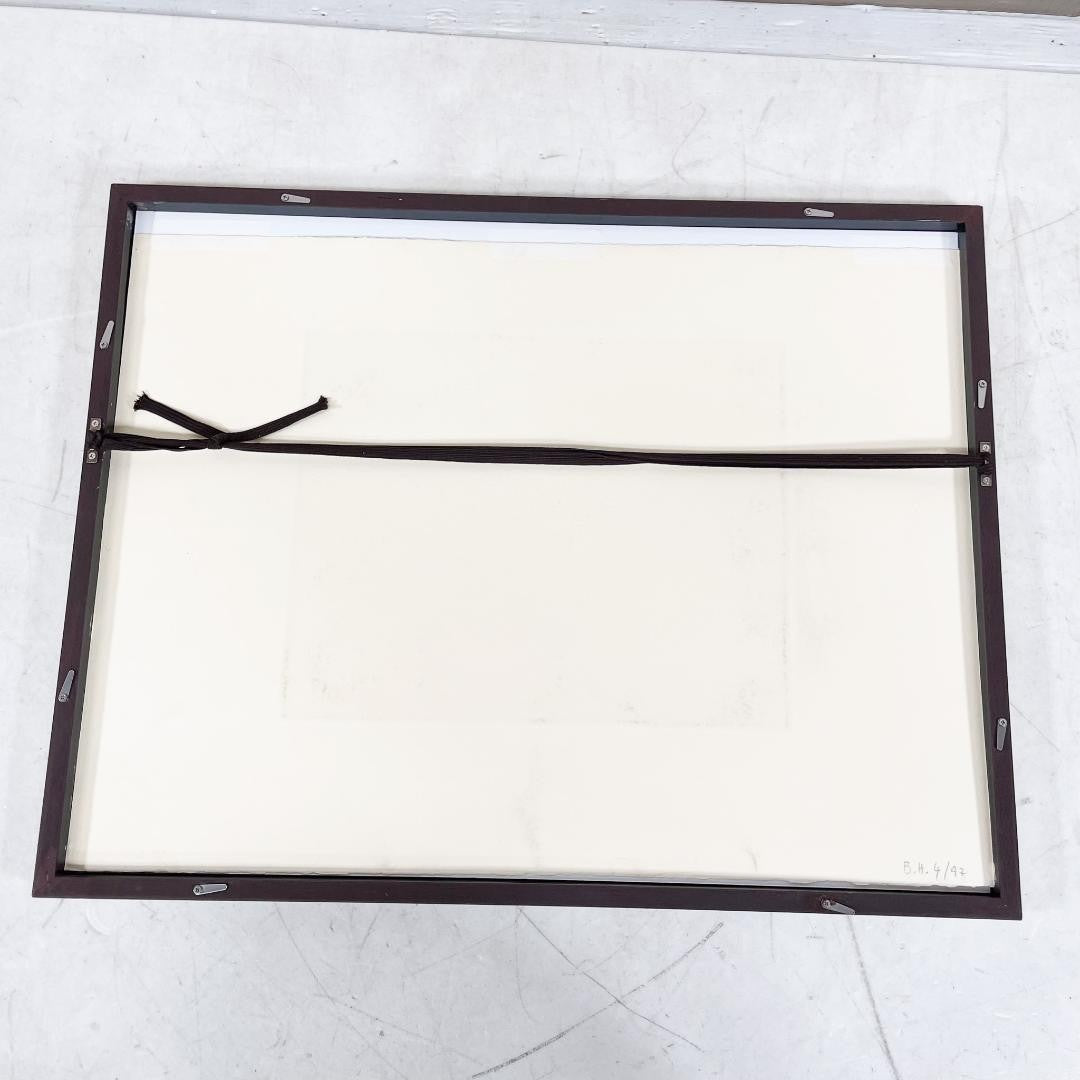 Kurt Meyer-Eberhardt Etching Cat Kitten Original Radierung Signed 4/97 Framed