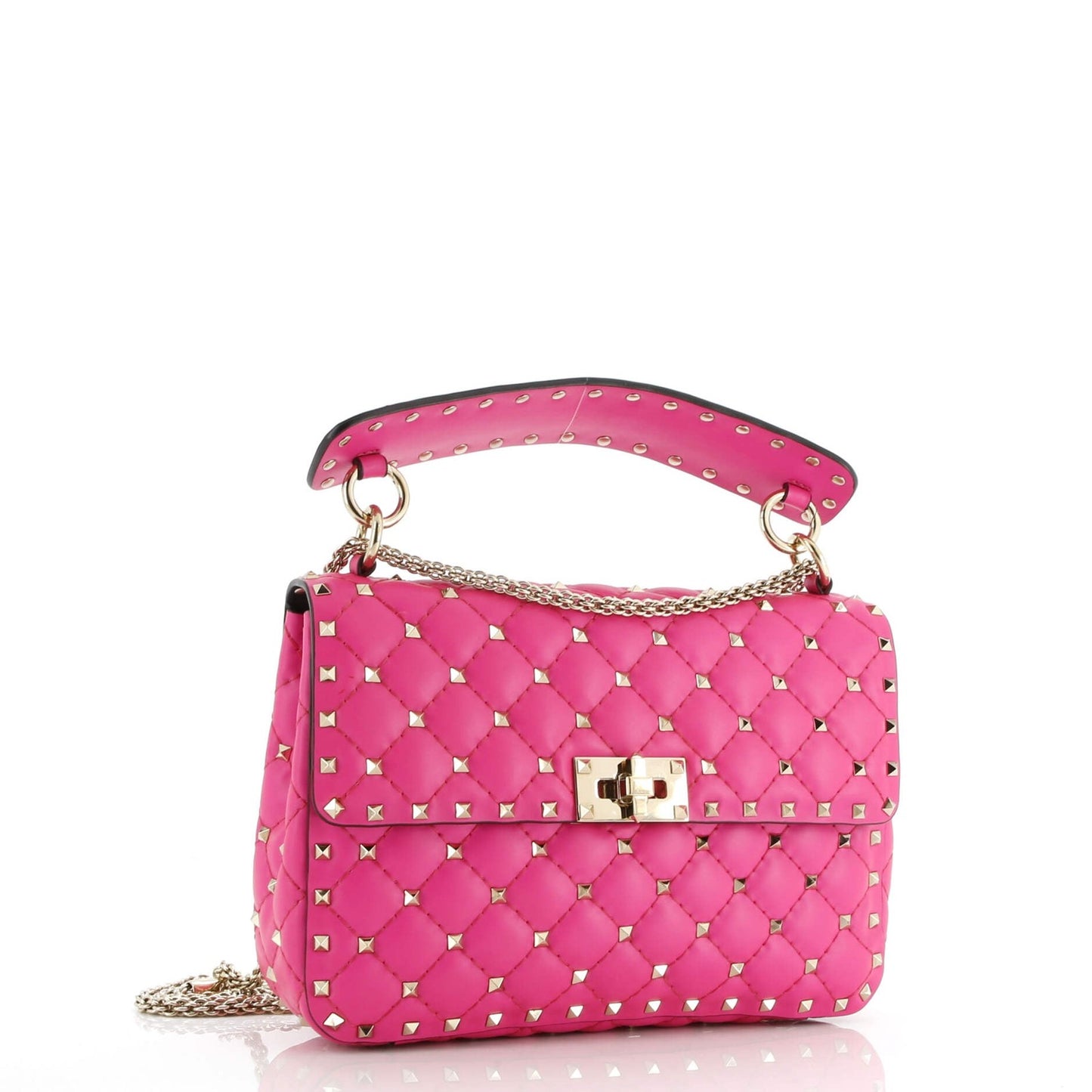 Valentino Garavani Rockstud Spike Flap Bag Quilted Leather Medium