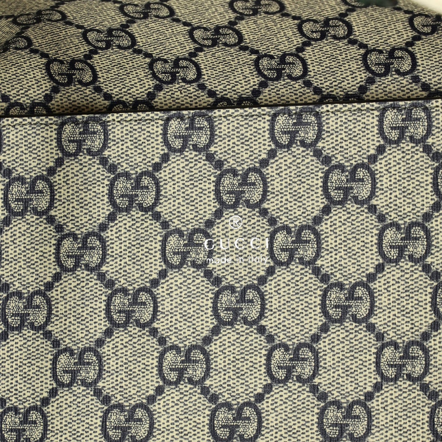 Gucci Logo Shopper Tote Printed Canvas Small