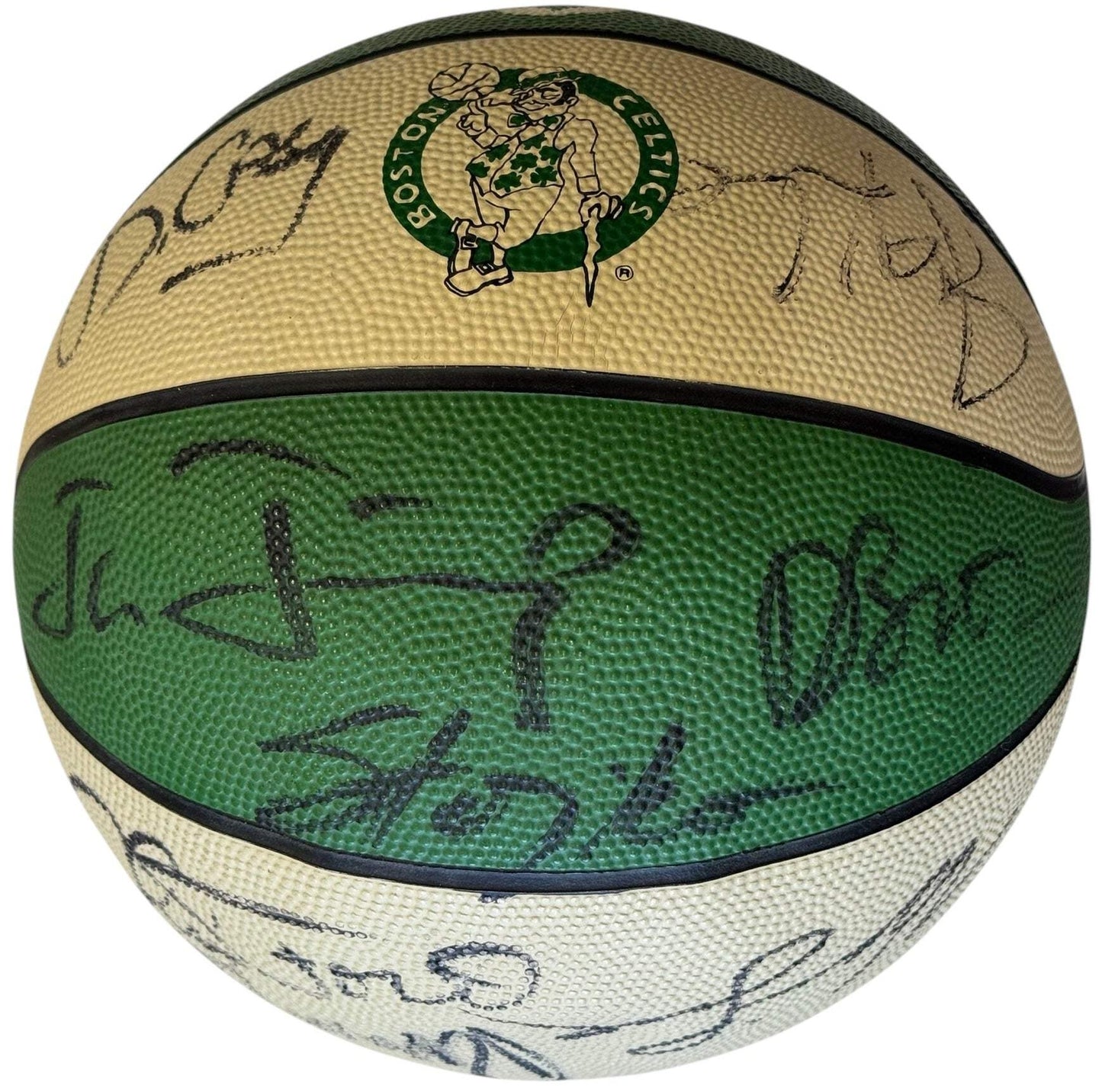 1990-91 Boston Celtics Team Signed Spalding Basketball (Jsa)