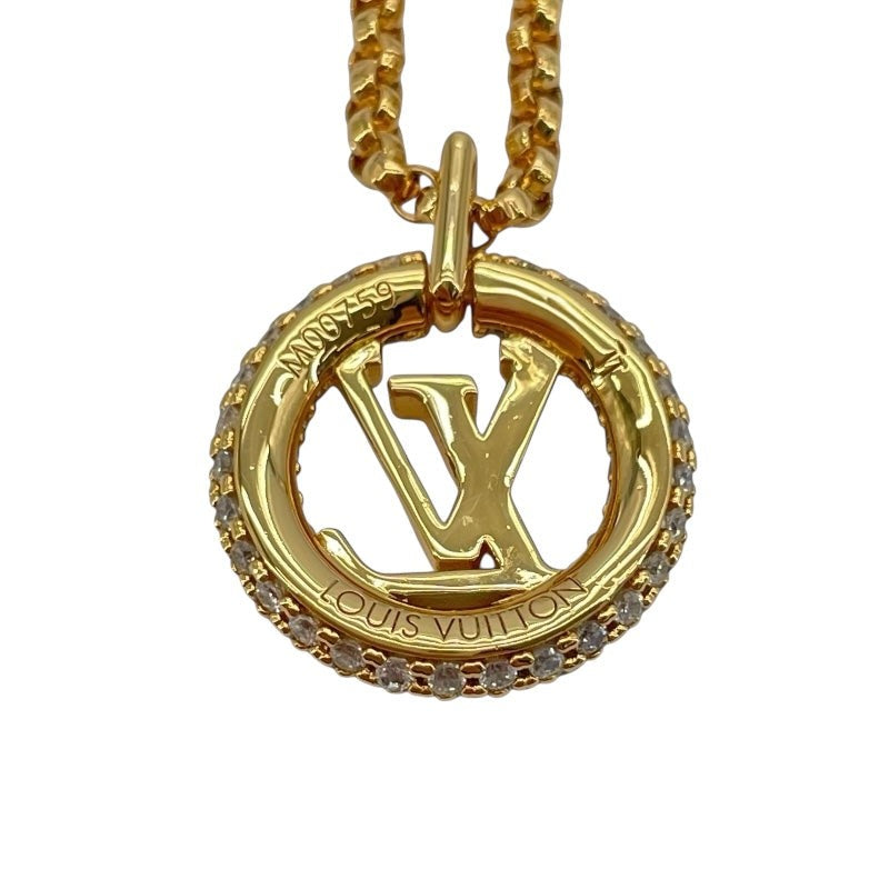 Louis Vuitton Louise By Night Gold Gp Rhinestone Necklace