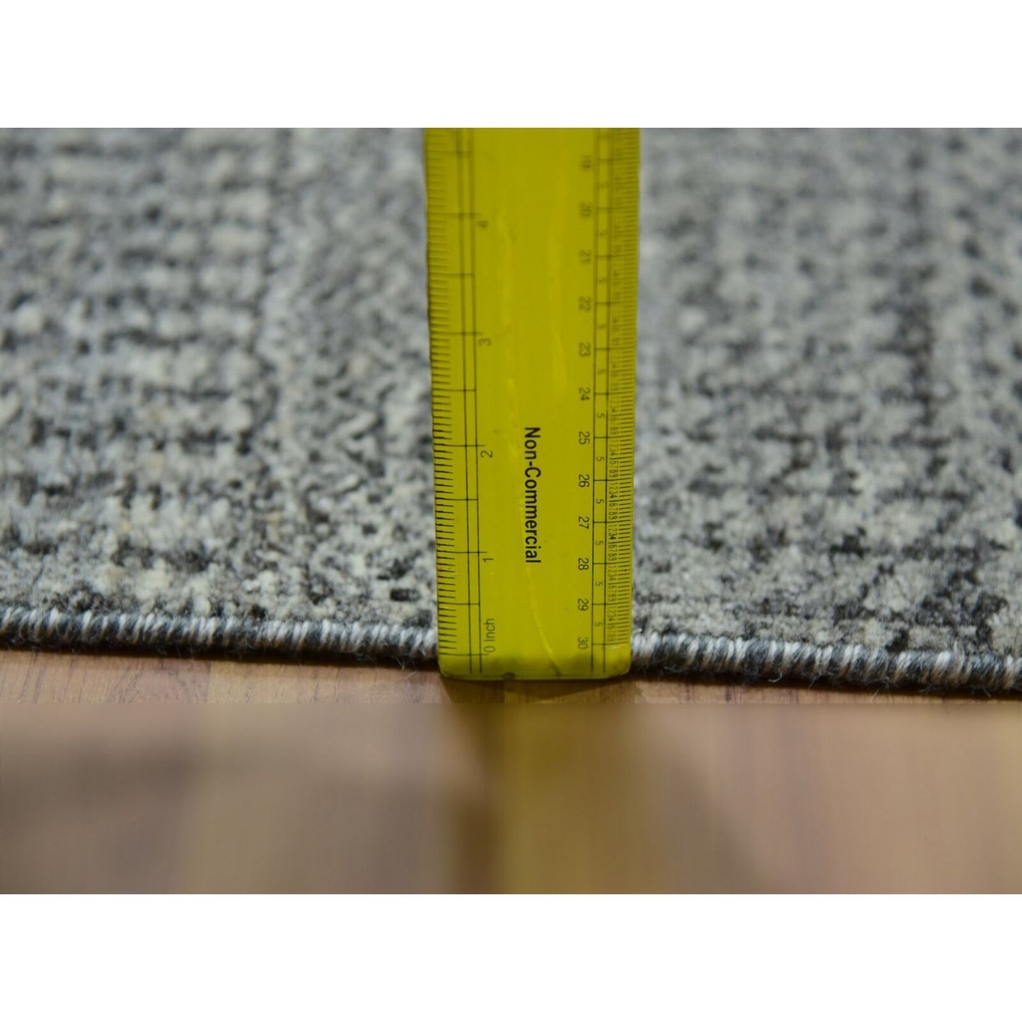 10'X10' Grandma Gray Undyed Modern Grass Hand Knotted Wool Oriental Rug