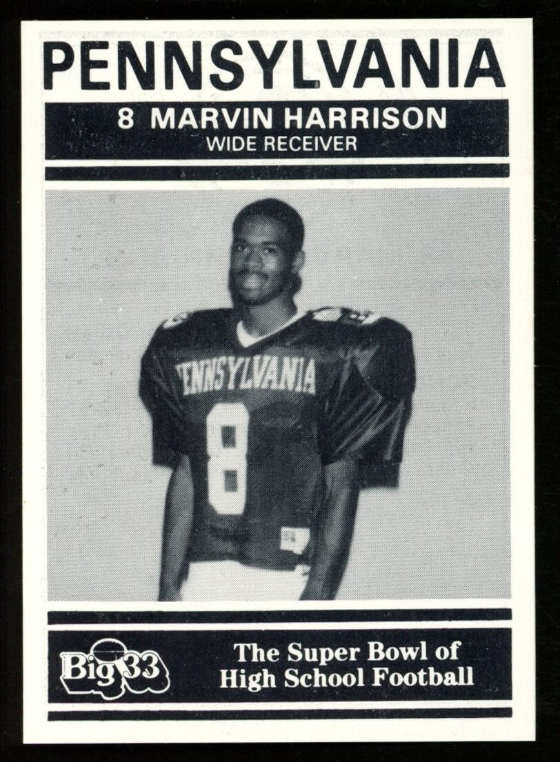 1991 Big 33 Football Classic Marvin Harrison #Pa6
