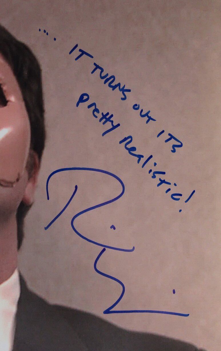 Rainn Wilson Signed/Inscr 16X20 "Office" Dwight