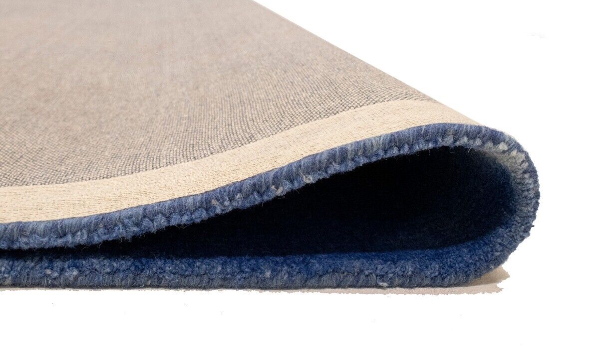 Tie-Dye Design Navy Blue Hand-Tufted Plush 5X8