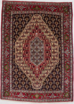 4X6 Ft Handmade Vintage Tribal Geometric Wool
