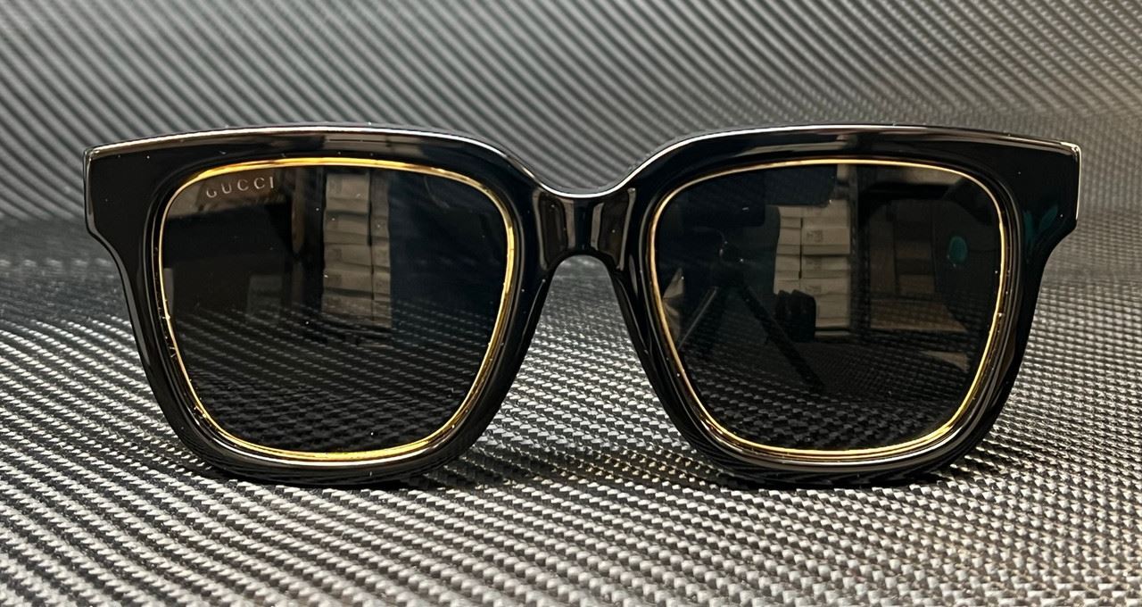 Gucci Gg1136Sa 001 Black Dark Grey Women'S 52 Mm