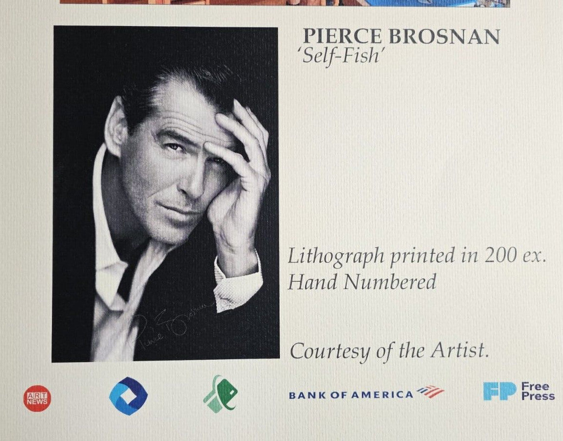 Pierce Brosnan Lithograph, 200 Ex.(Paul Mccartney Johnny Depp Anthony Hopkins)