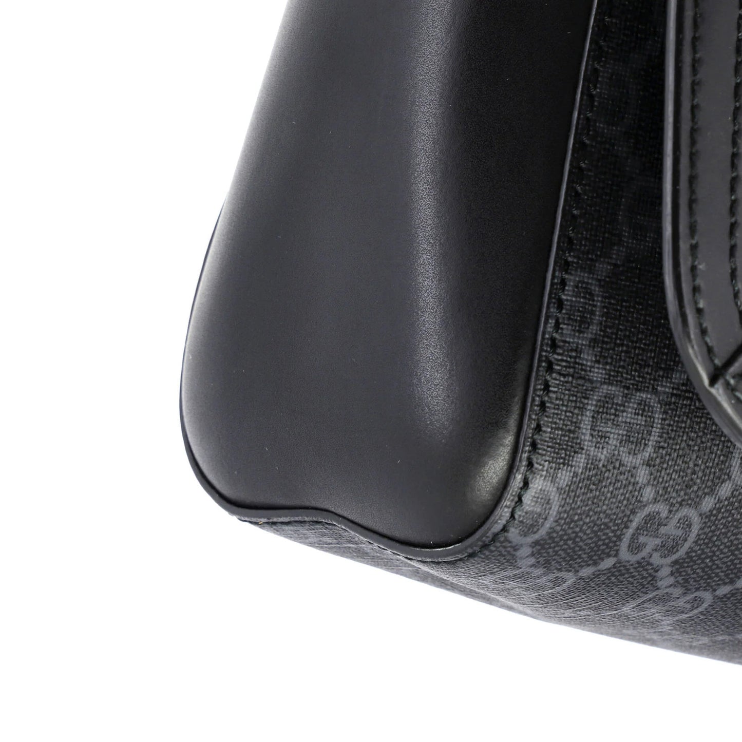 Gucci Web Strap Flap Messenger Bag Gg Coated Canvas Medium