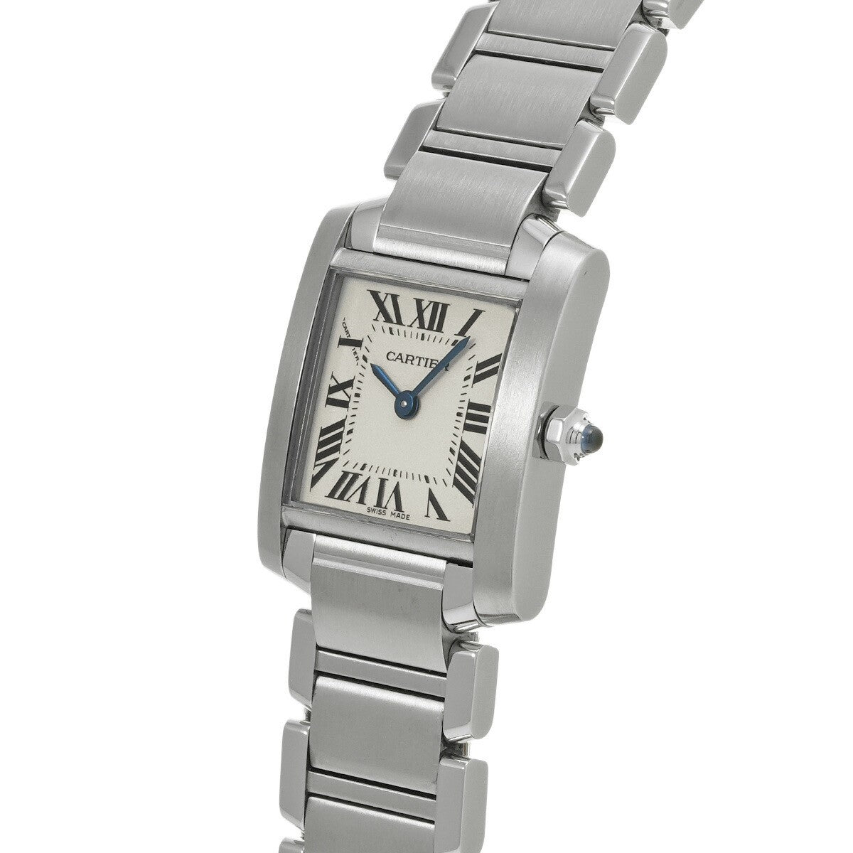 Cartier Tank Franaise Sm W51008Q3 Silver Ladies Used Watch #51495