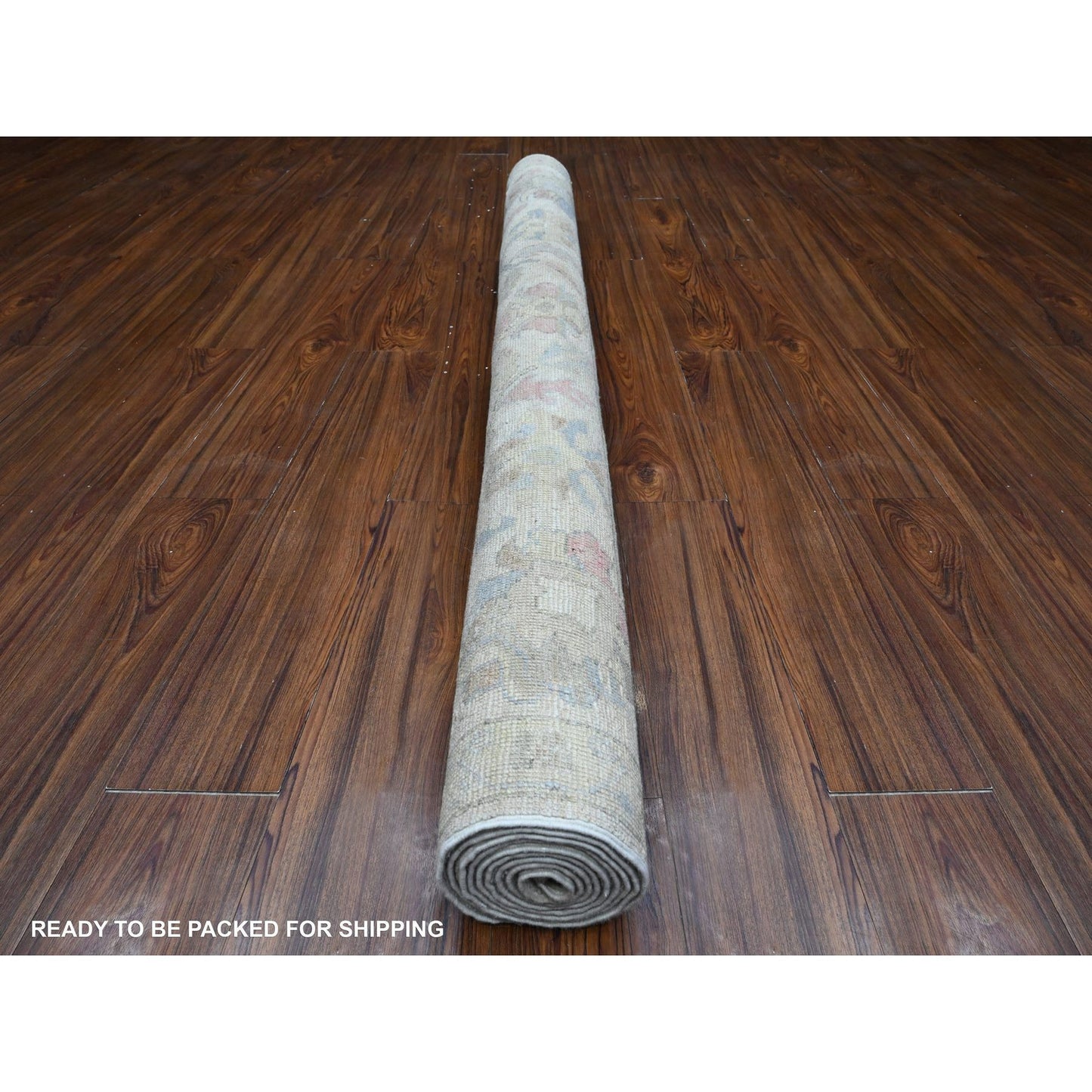 5'9"X8'9" White Afghan Angora Oushak Tribal Floral Design Oriental Rug