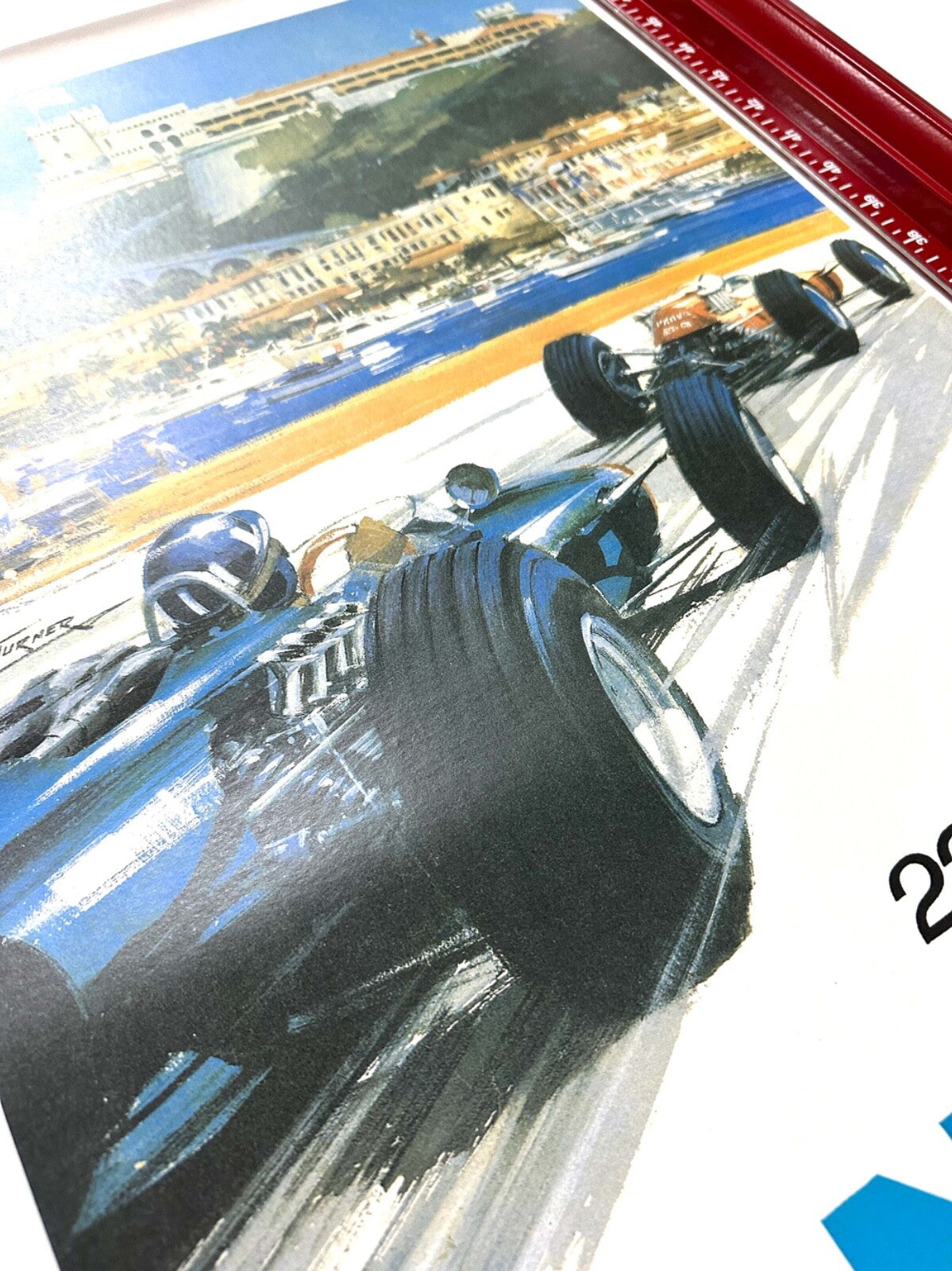 Monaco Grand Prix 1966 Michael Turner Vintage French Automobile Racing Poster