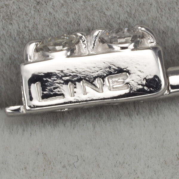 Dtc Bracelet Line Diamond 1.25Ct 18K 750 White Gold