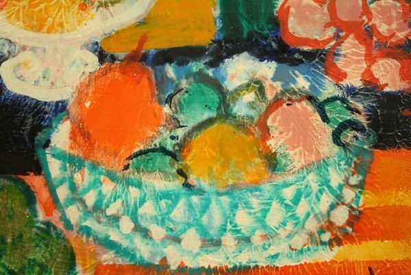 Willering Epko -Netherlands Oil Painting On Canvas Signed 1997 Still Life Fruits