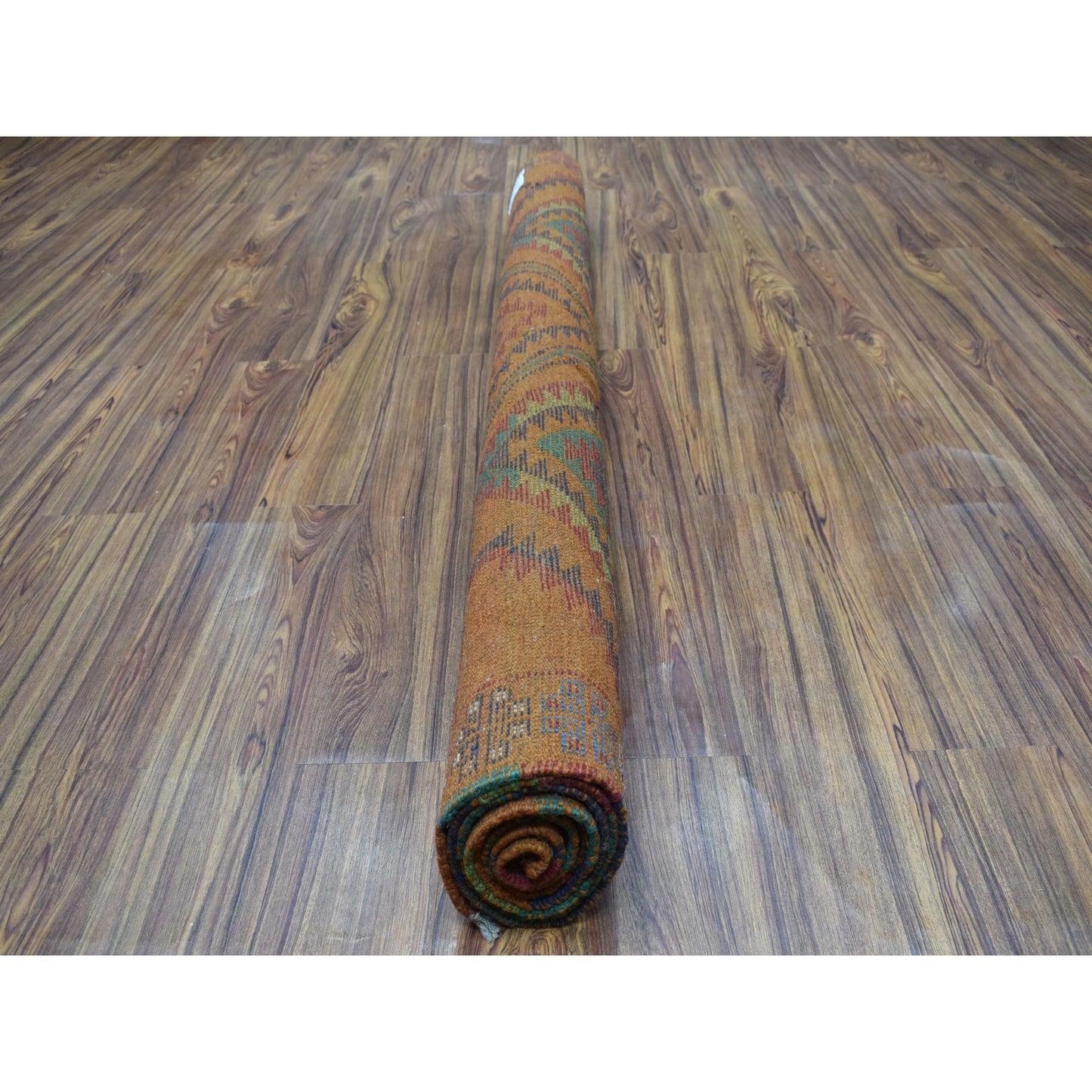 5'8"X7'10" Hand Made Geometric Design Wool Colorful Afghan Tribal Rug