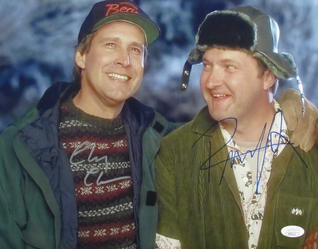 Chevy Chase Randy Quaid Autographed 11X14 Photo