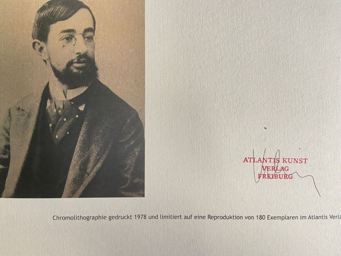 Henri De Toulouse-Lautrec Lithograph Hand Numbered Signed Coa