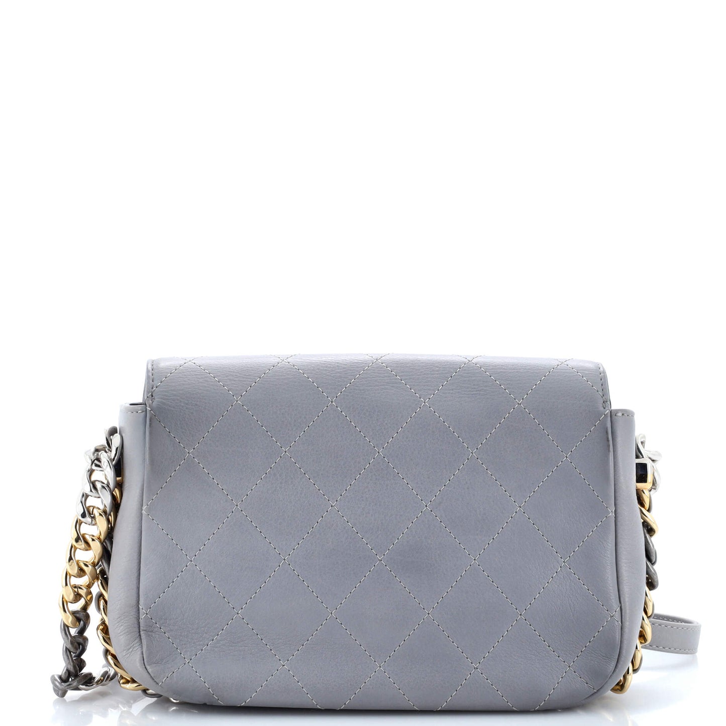 Chanel Two Tone Envelope Flap Bag Quilted Calfskin Medium