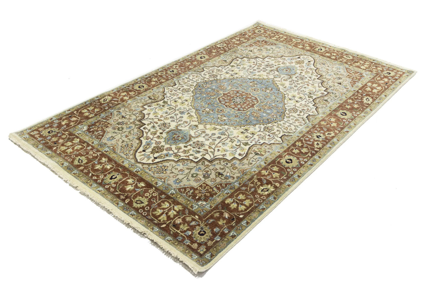5X8 Ft Handmade Heriz Serapi Oriental Rug Classic